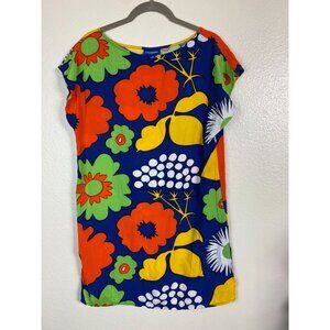 Marimekko x Target Floral Print Shift Dress Size Small Hawaiian Vacation Boho